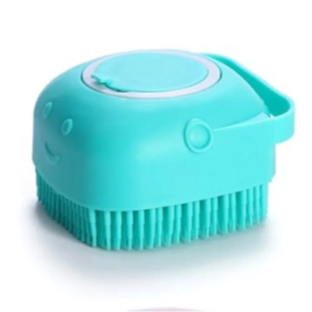 Pet- Dog Bath Silicone Scrubber - Blue